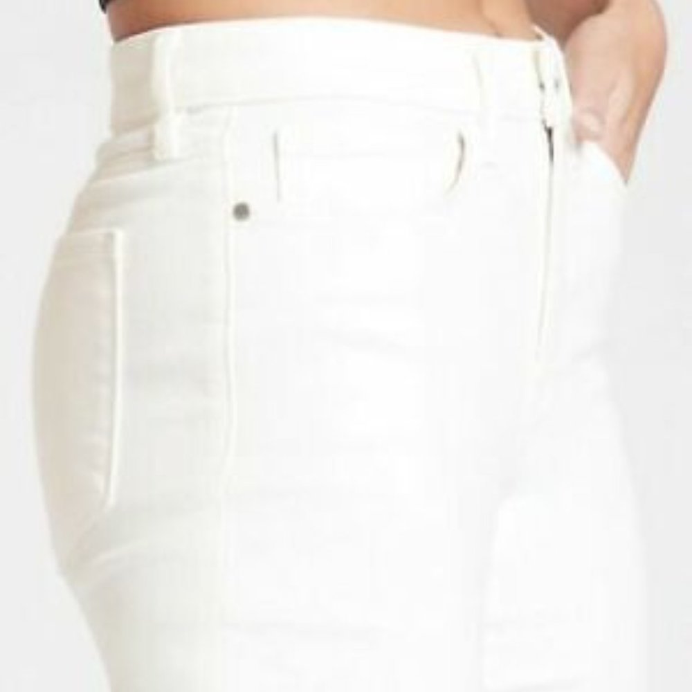 NWT! Athleta Sculptek Ultra Skinny Jeans in White Size-10 - Picture 3 of 9
